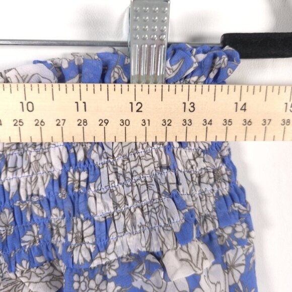 NWT EXPRESS Women’s Floral Mini Skirt Smocked Ruffle Chiffon Layered‎ MEDIUM - Picture 6 of 10